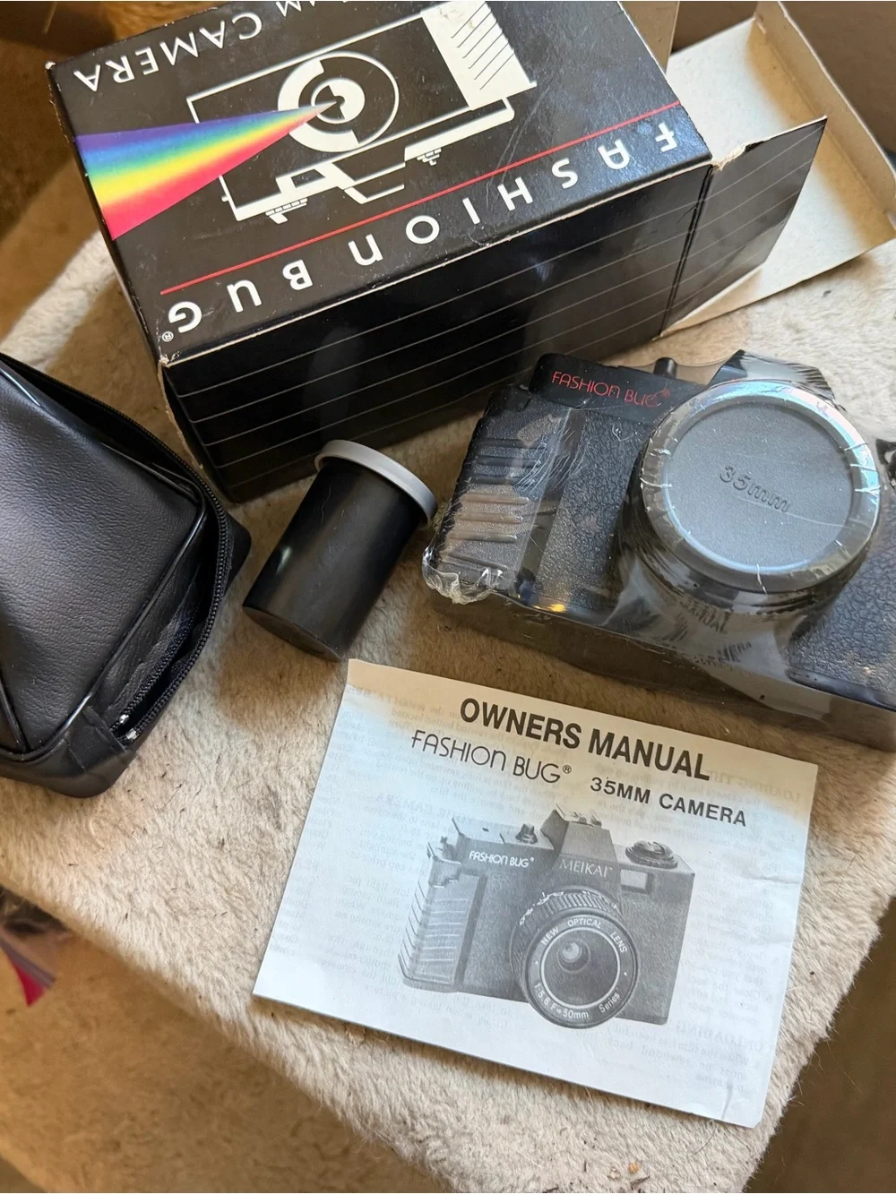 Vintage Meikai Fashion Bug 35mm Film Camera NOS New Old Stock Boxed